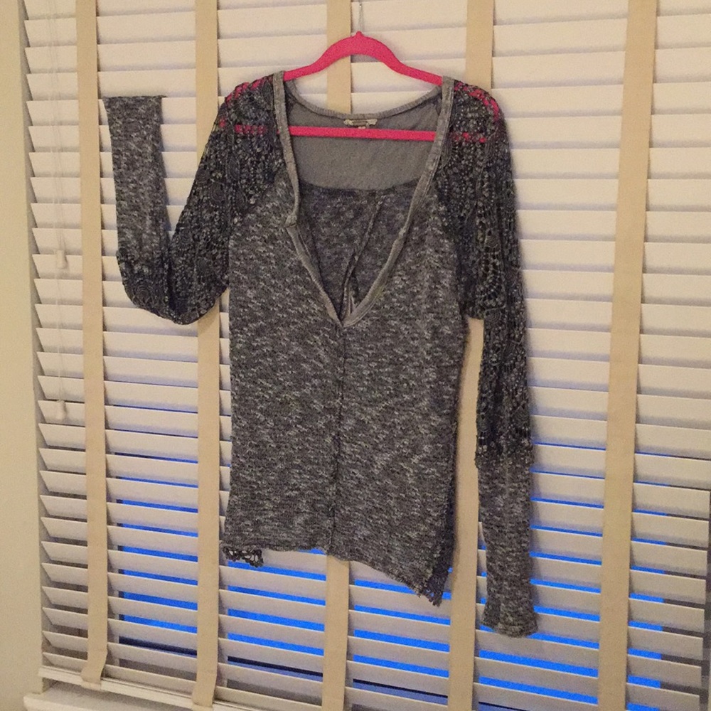 Buckle Lace Sweater